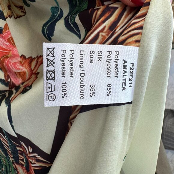 Anne Fontaine Olive Trench Coat - Size 38 - Picture 6 of 7